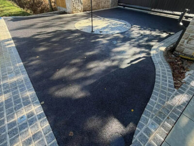 New tarmac driveway with edging Arundel