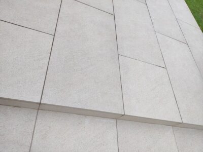 Lancing porcelain patio installation